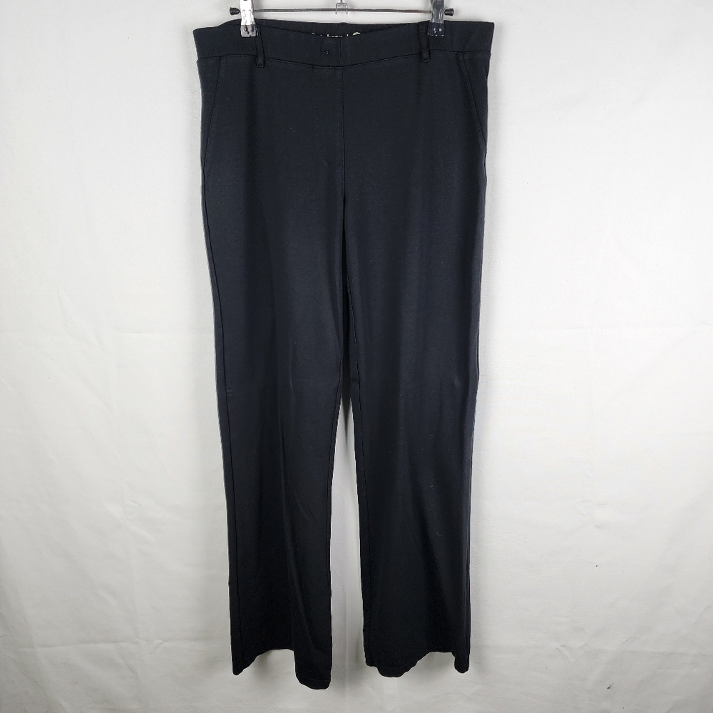 Betabrand‎ Pants Womens Black Dress Stretch Yoga Flare Bootcut Size Large